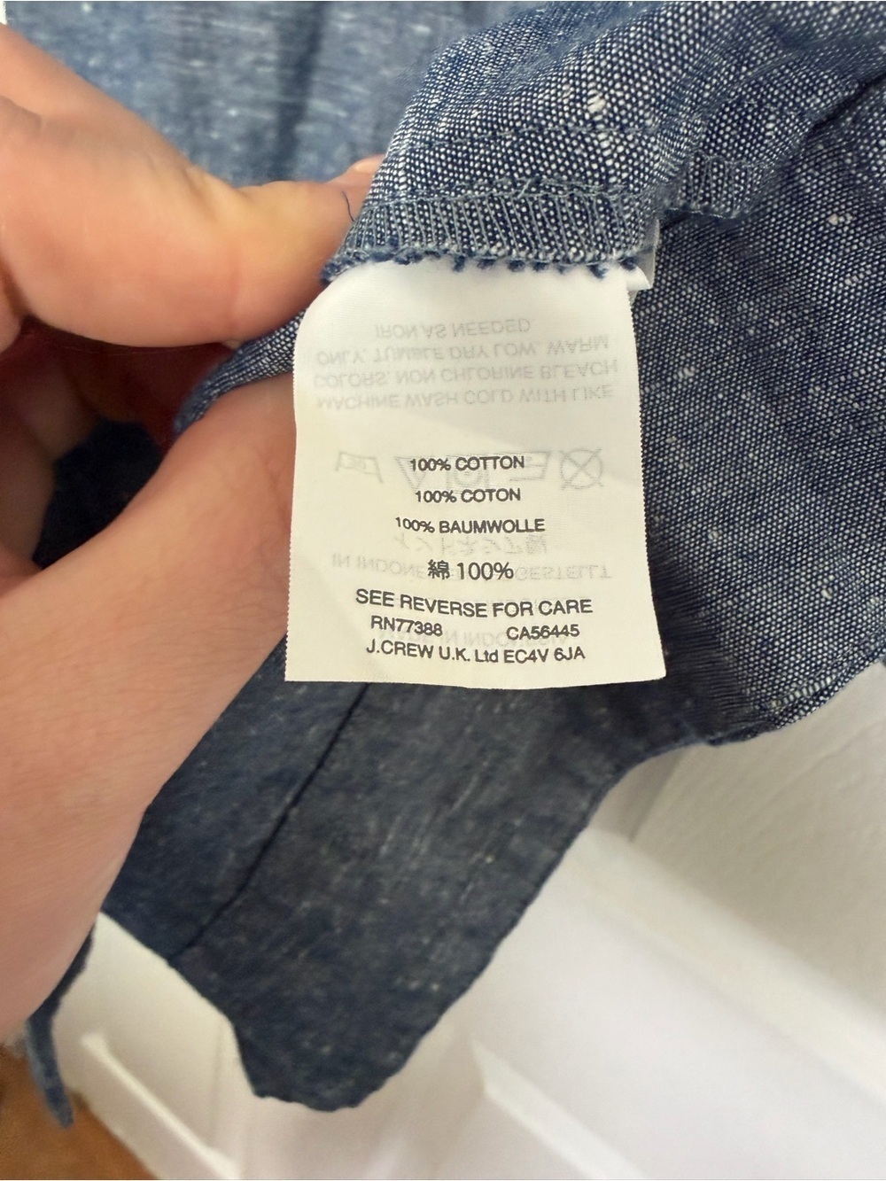 Madewell Blue Chambray Cutout Cami Mini Dress 100% Cotton Sz 2 - Picture 8 of 12